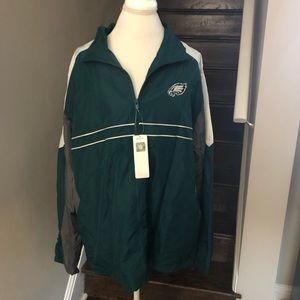 NWT NFL Eagles zip up windbreaker